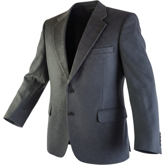 Other - AMERICAN TREND USA Made Sport Coat Mens 40R Gray Solid 100% Cashmere Two Buttons